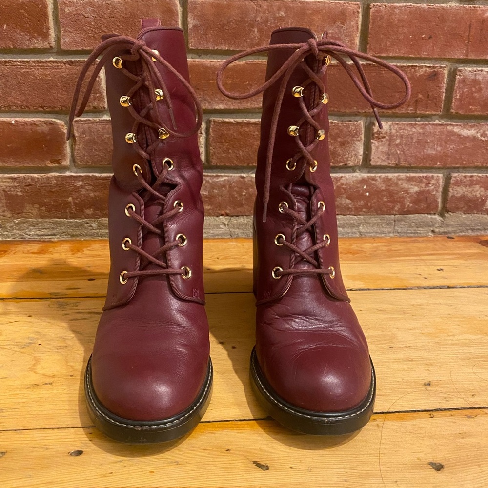 Stuart Weitzman Burgandy boots